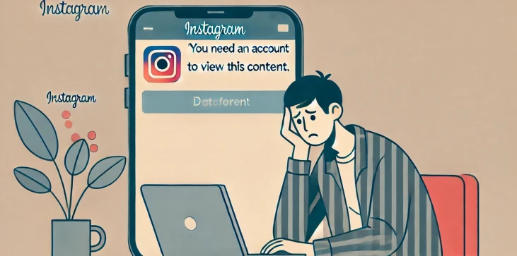 tužna osoba bez instagram računa